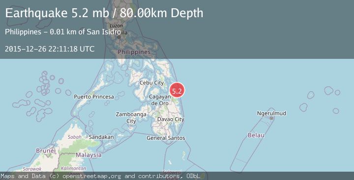 Map of MINDANAO, PHILIPPINES