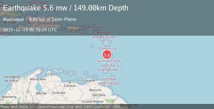 Map of MARTINIQUE REGION, WINDWARD ISL.