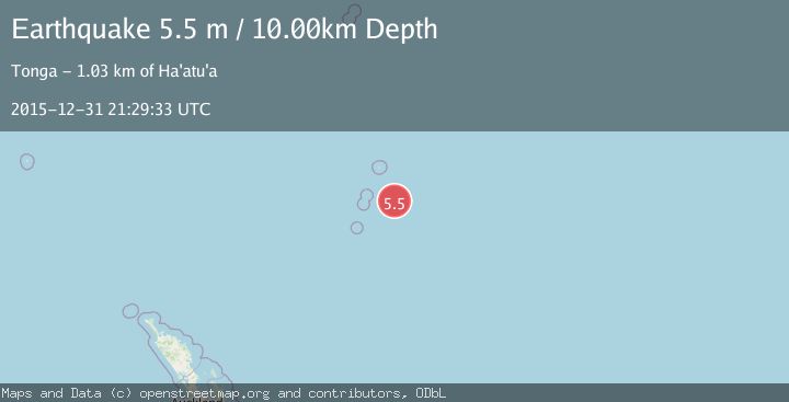 Map of KERMADEC ISLANDS, NEW ZEALAND