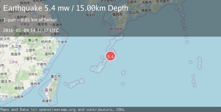 Map of RYUKYU ISLANDS, JAPAN