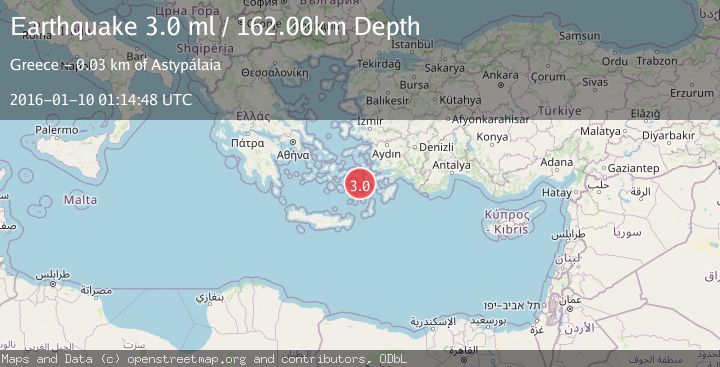 Map of DODECANESE ISLANDS, GREECE
