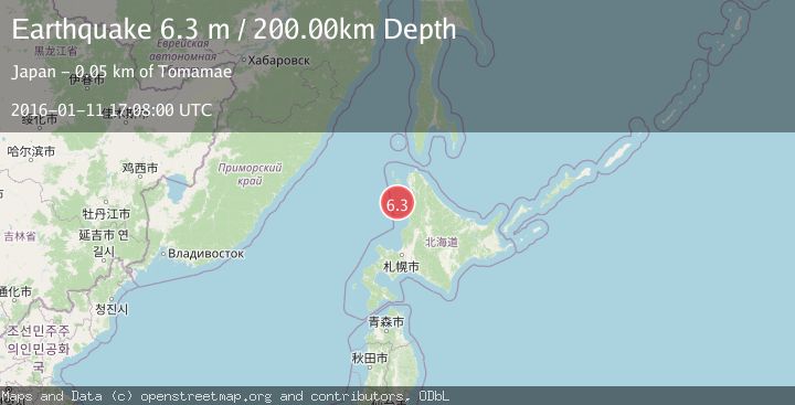 Map of HOKKAIDO, JAPAN REGION