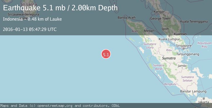 Map of OFF W COAST OF NORTHERN SUMATRA
