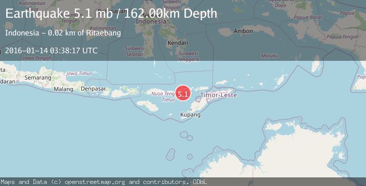 Map of FLORES REGION, INDONESIA