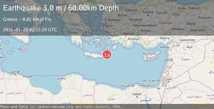 Map of CRETE, GREECE