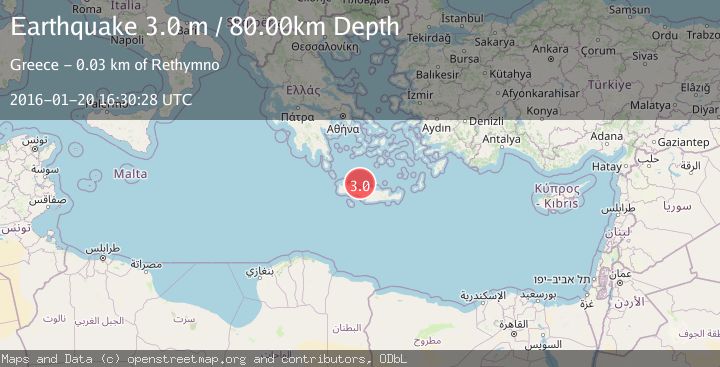 Map of CRETE, GREECE