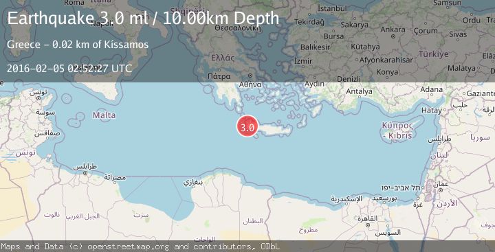 Map of CRETE, GREECE