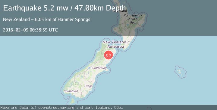 Map of SOUTH ISLAND OF NEW ZEALAND