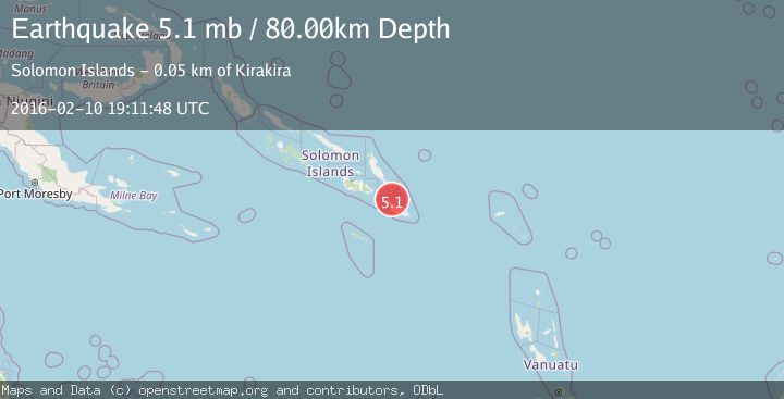 Map of SOLOMON ISLANDS