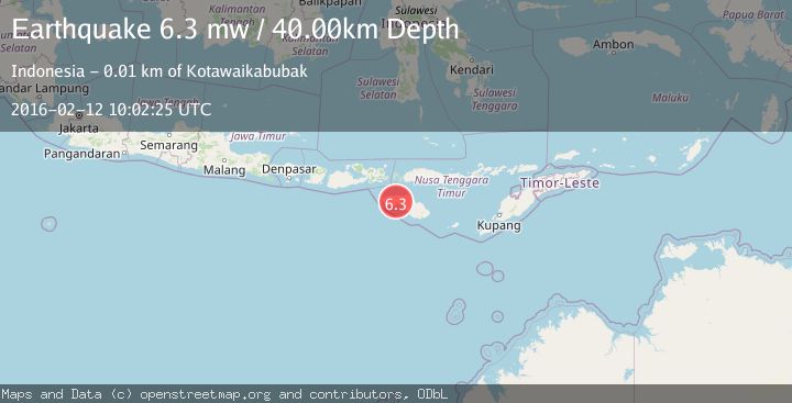 Map of SUMBA REGION, INDONESIA