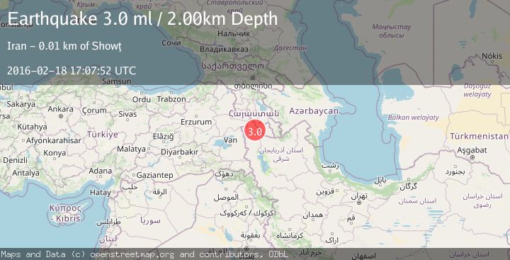 Map of TURKEY-IRAN BORDER REGION