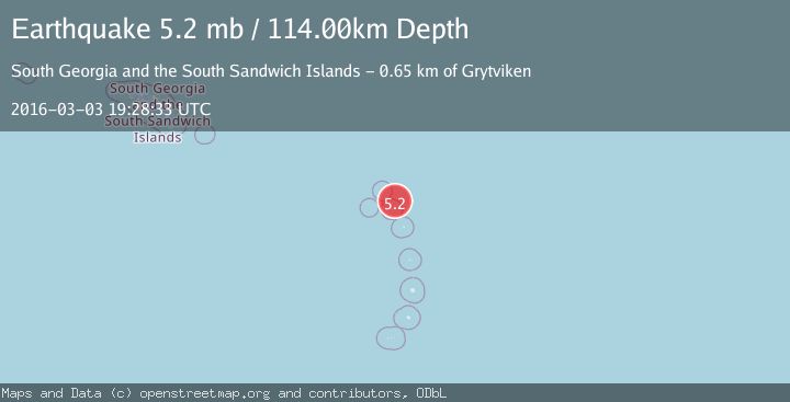 Map of SOUTH SANDWICH ISLANDS REGION