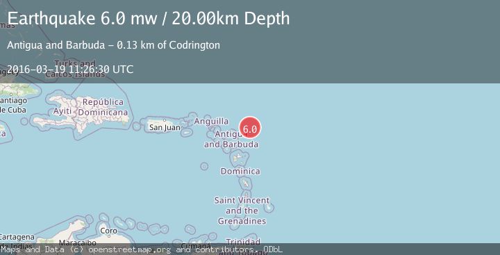 Map of ANTIGUA AND BARBUDA REGION