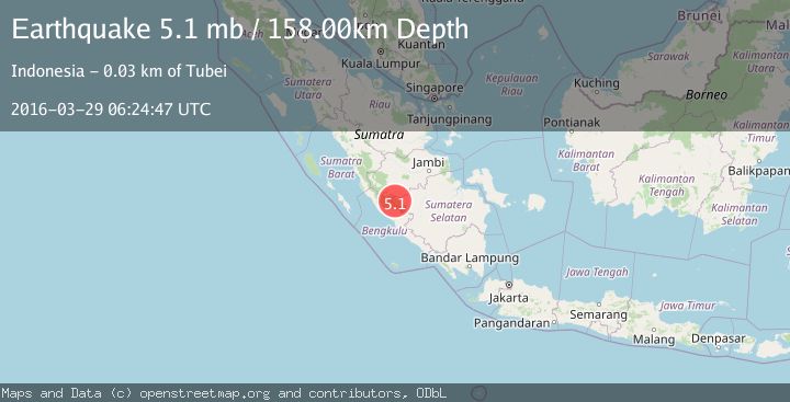 Map of SOUTHERN SUMATRA, INDONESIA