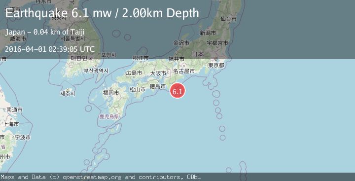 Map of NEAR S. COAST OF WESTERN HONSHU
