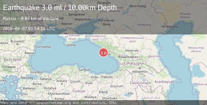 Map of CAUCASUS REGION, RUSSIA