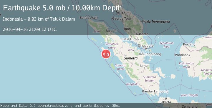 Map of NIAS REGION, INDONESIA