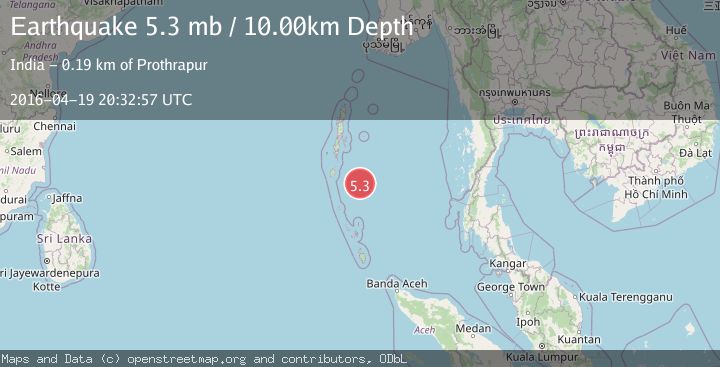Map of ANDAMAN ISLANDS, INDIA REGION