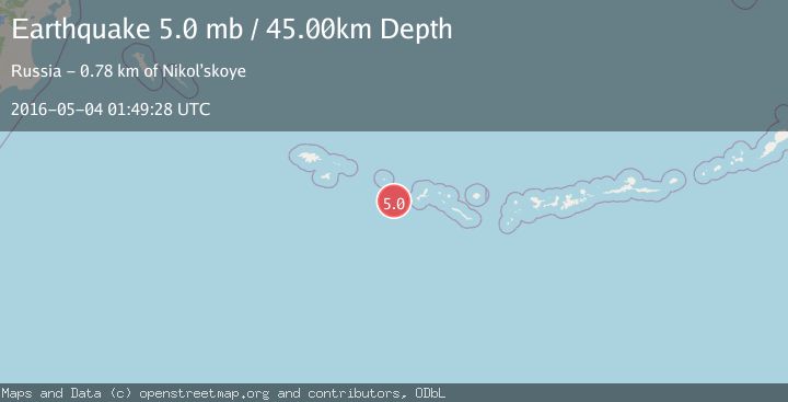 Map of RAT ISLANDS, ALEUTIAN ISLANDS