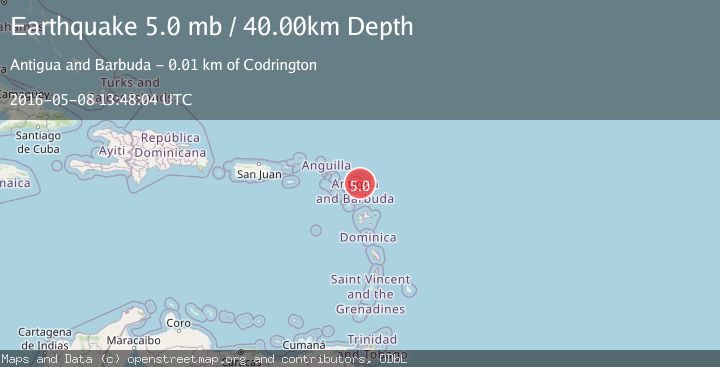 Map of ANTIGUA AND BARBUDA REGION