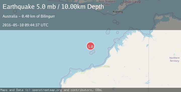 Map of NORTHWEST OF AUSTRALIA
