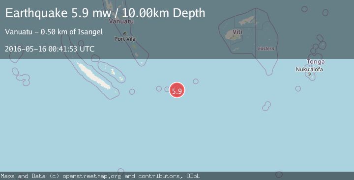 Map of SOUTHEAST OF LOYALTY ISLANDS