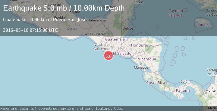 Map of OFFSHORE GUATEMALA