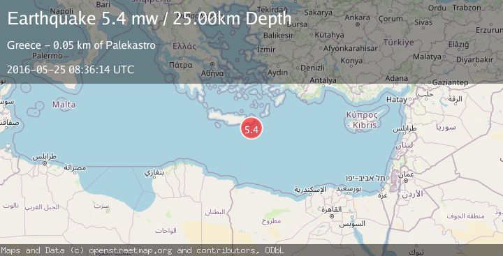 Map of CRETE, GREECE