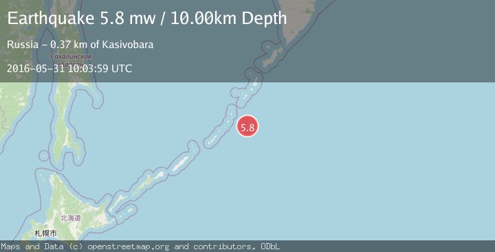 Map of KURIL ISLANDS