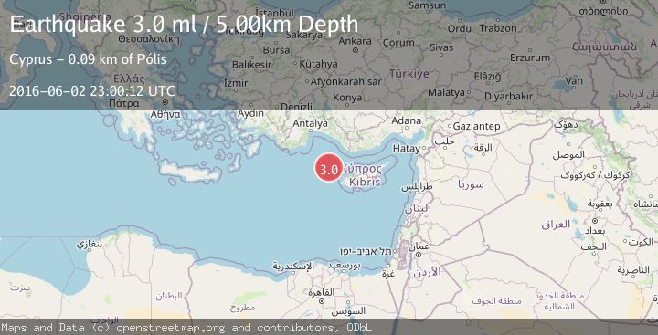 Map of CYPRUS REGION