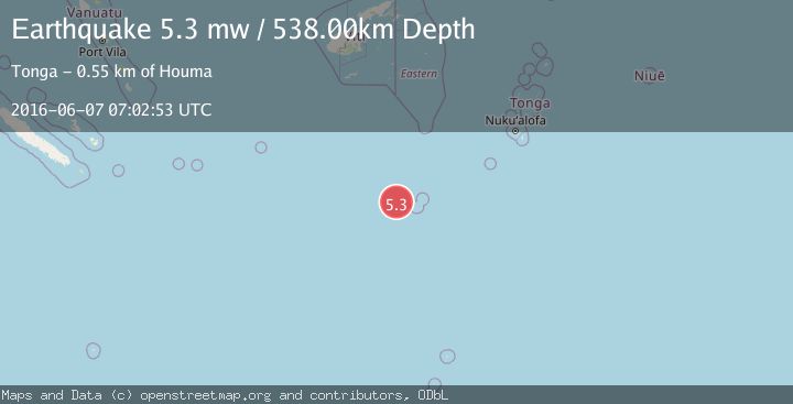 Map of SOUTH OF FIJI ISLANDS