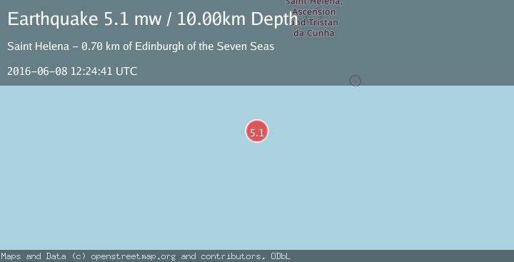 Map of TRISTAN DA CUNHA REGION