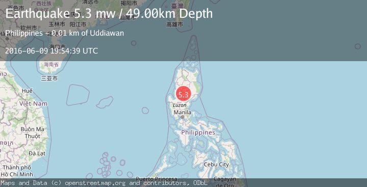 Map of LUZON, PHILIPPINES