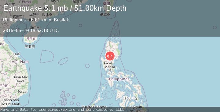 Map of LUZON, PHILIPPINES