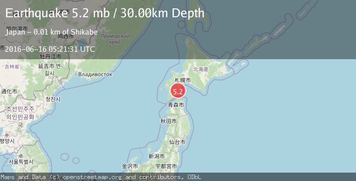Map of HOKKAIDO, JAPAN REGION