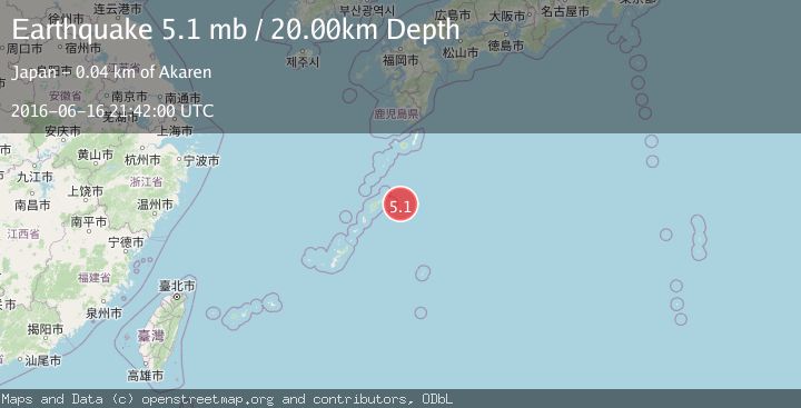 Map of RYUKYU ISLANDS, JAPAN