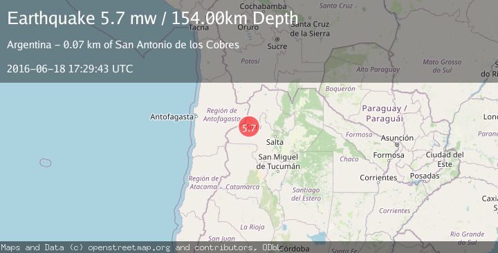 Map of SALTA, ARGENTINA