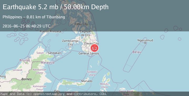 Map of MINDANAO, PHILIPPINES