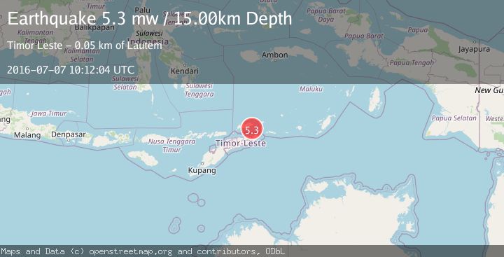 Map of KEPULAUAN BARAT DAYA, INDONESIA