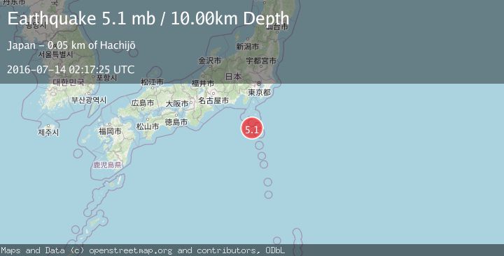 Map of IZU ISLANDS, JAPAN REGION
