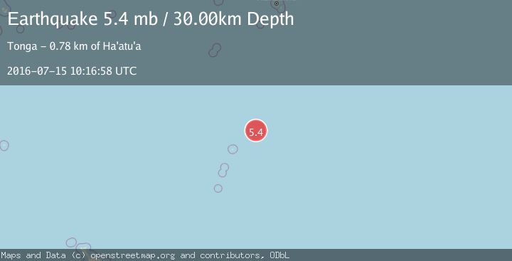 Map of KERMADEC ISLANDS REGION