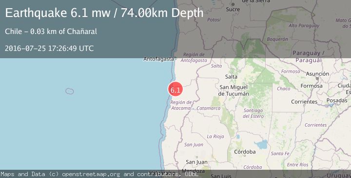 Map of ATACAMA, CHILE