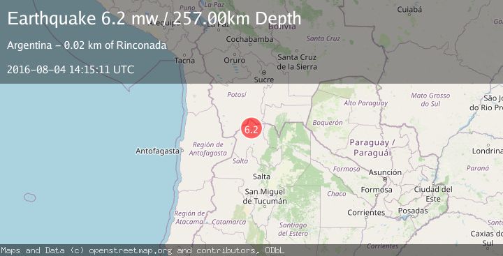 Map of JUJUY, ARGENTINA