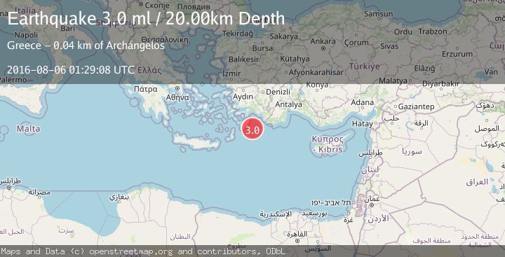 Map of EASTERN MEDITERRANEAN SEA