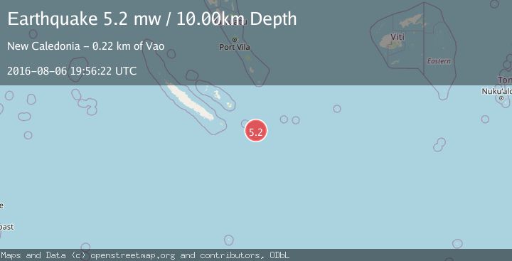 Map of SOUTHEAST OF LOYALTY ISLANDS