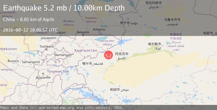 Map of SOUTHERN XINJIANG, CHINA
