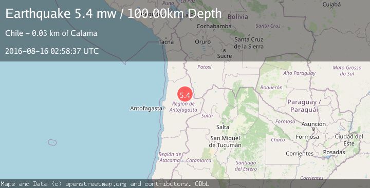 Map of ANTOFAGASTA, CHILE