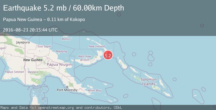 Map of NEW IRELAND REGION, P.N.G.