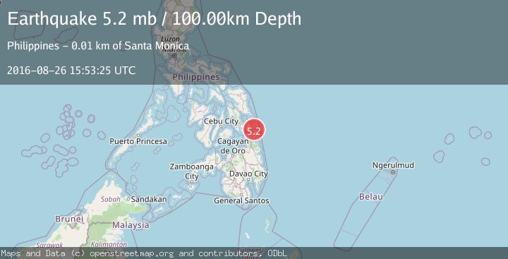 Map of LEYTE, PHILIPPINES