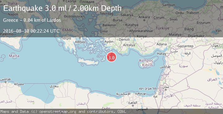 Map of EASTERN MEDITERRANEAN SEA